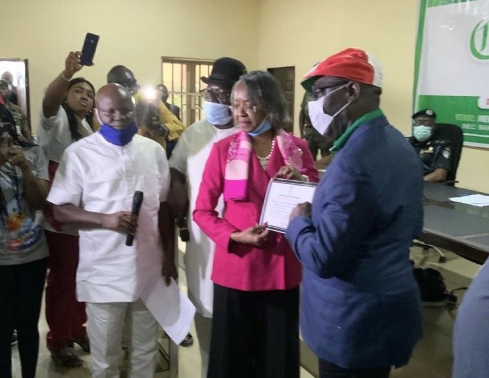 Edo Election: INEC Presents Certificate Of Return To Governo