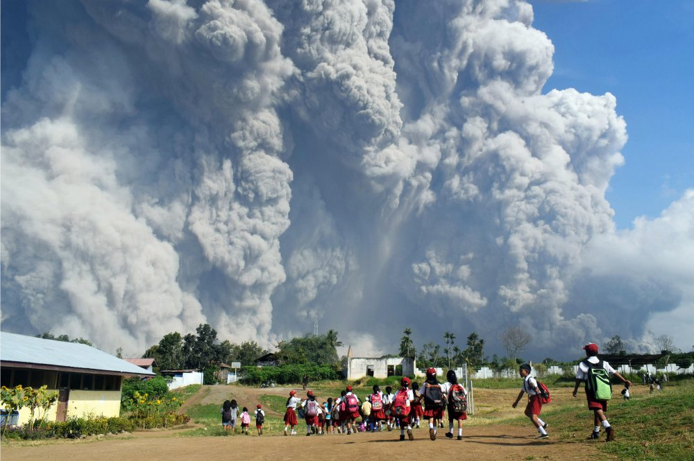 Volcanic Eruption Displaces Thousands In Indonesia