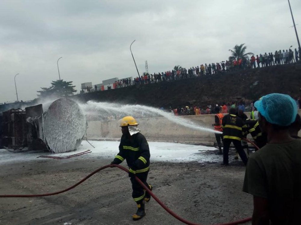 Lagos State Fire Service, LASEMA, Others Quell Inferno At Os