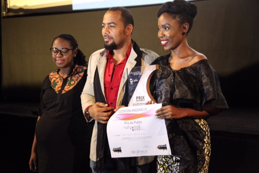 Ramsey Nouah and Kemi Lala Akindoju at the NollywoodWeek Film Festival