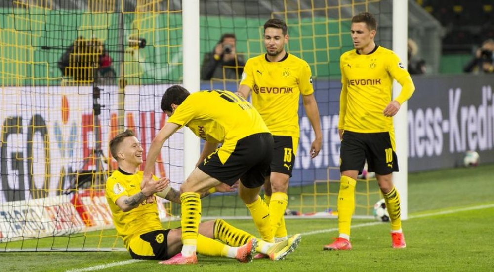 DFB Pokal: Dortmund Thrash Kiel To Face Leipzig In Cup Final
