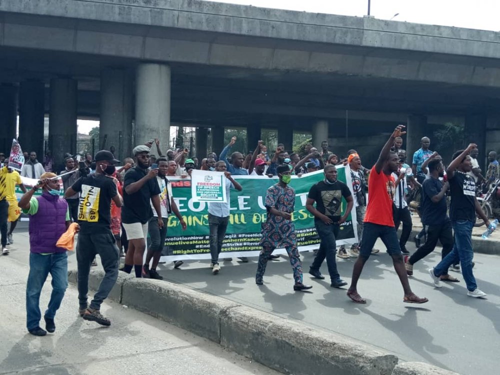 Police Disperse Protesters At Gani Fawehinmi Park In Lagos