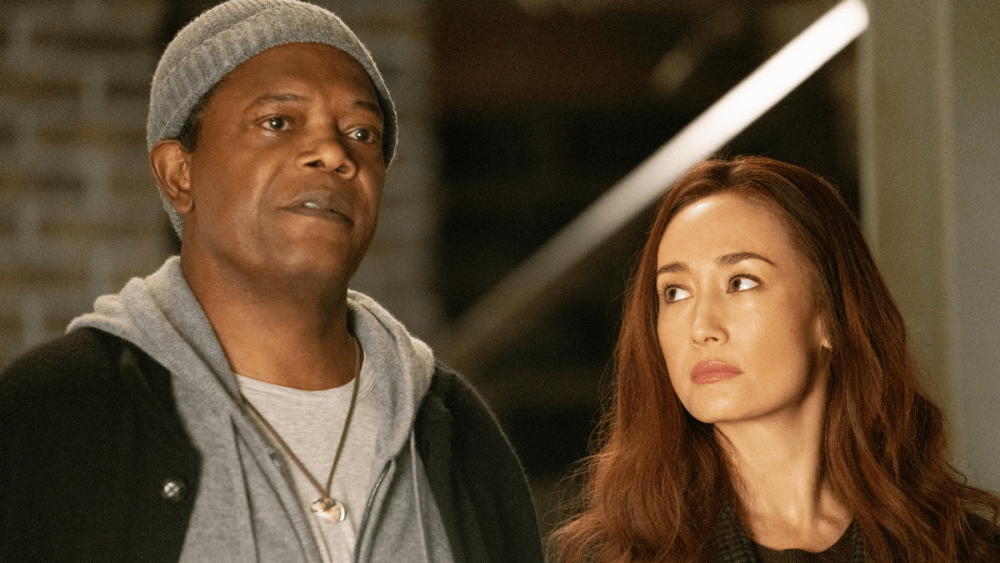 Samuel L. Jackson and Maggie Q in THE PROTEGE